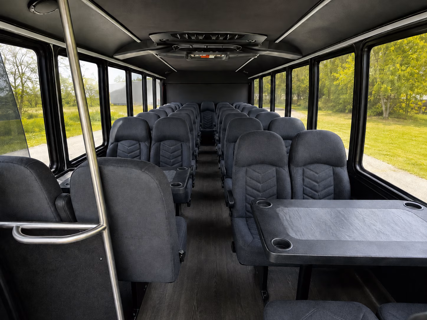 coral springs 18 passenger minibus interior