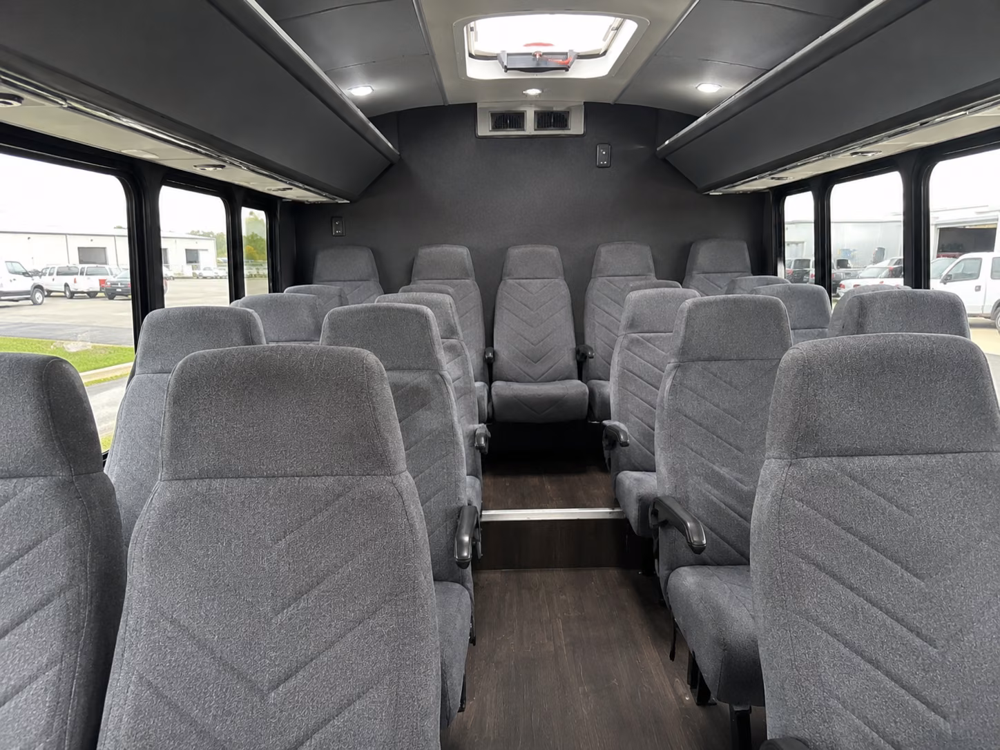 coral springs 20 passenger minibus inside