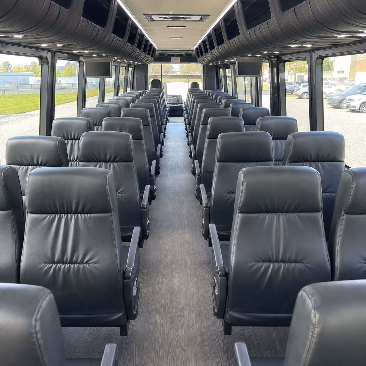 coral springs 28 passenger minibus inside