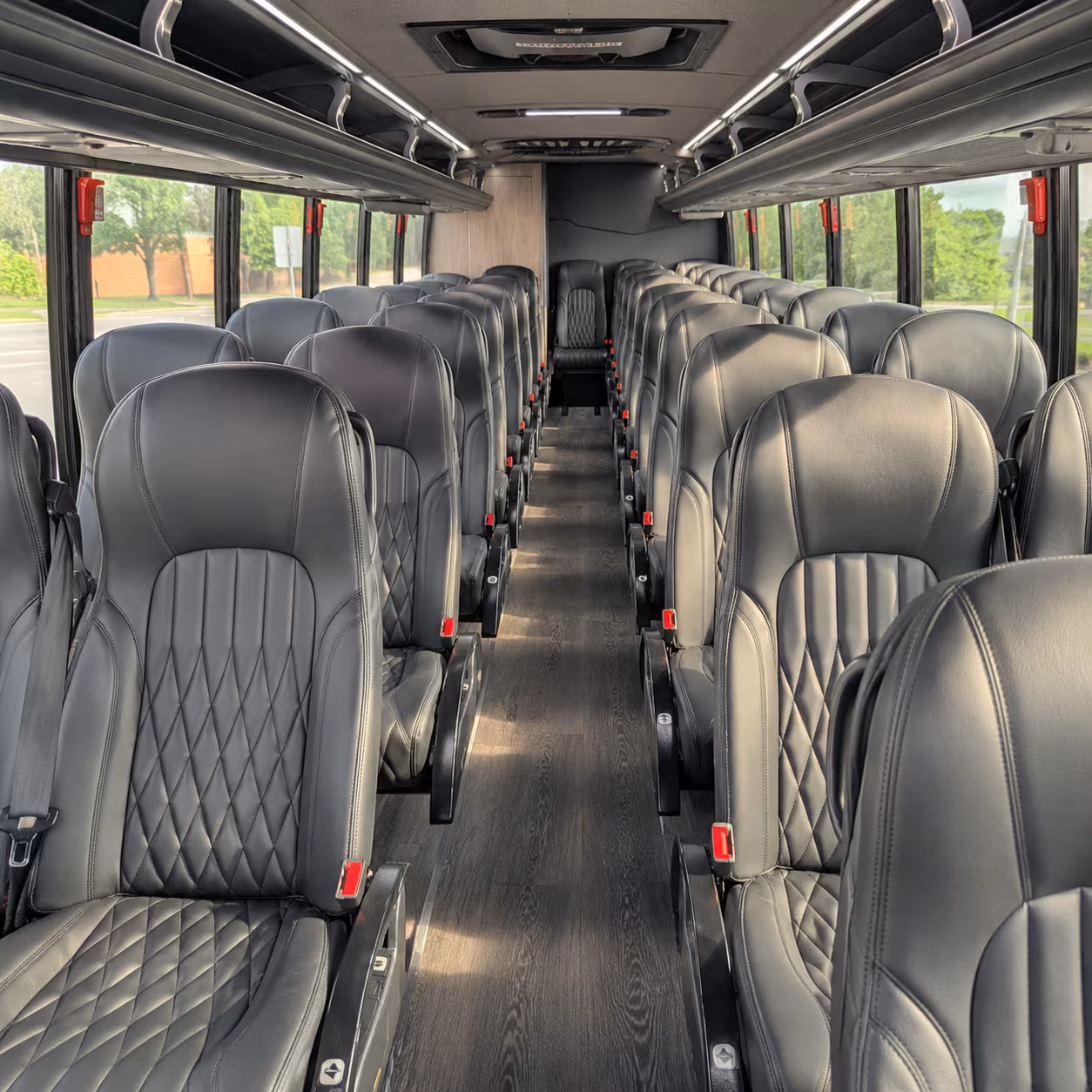 coral springs 28 passenger minibus interior