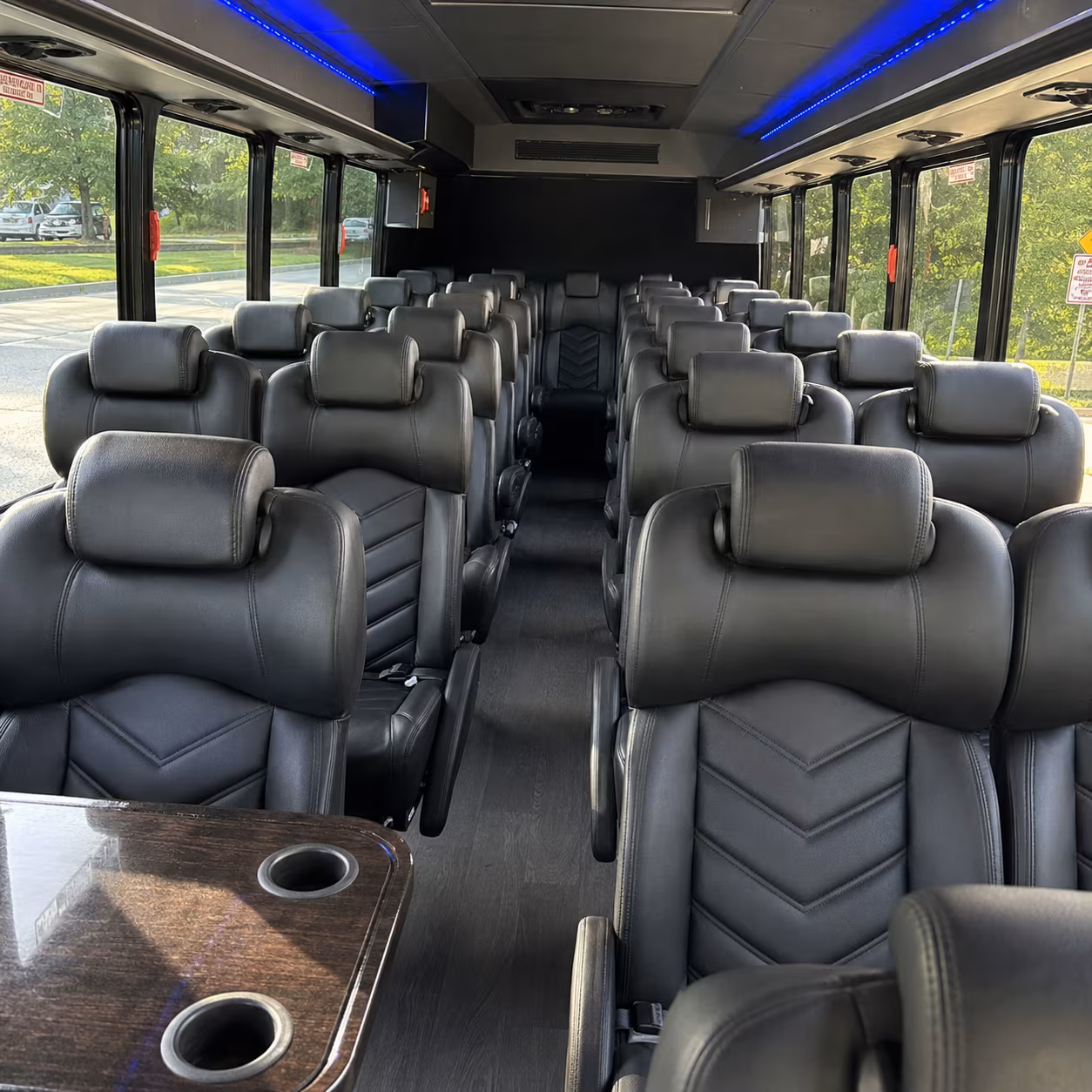 coral springs 30 passenger minibus inside