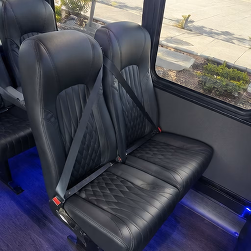 coral springs 35 passenger minibus inside