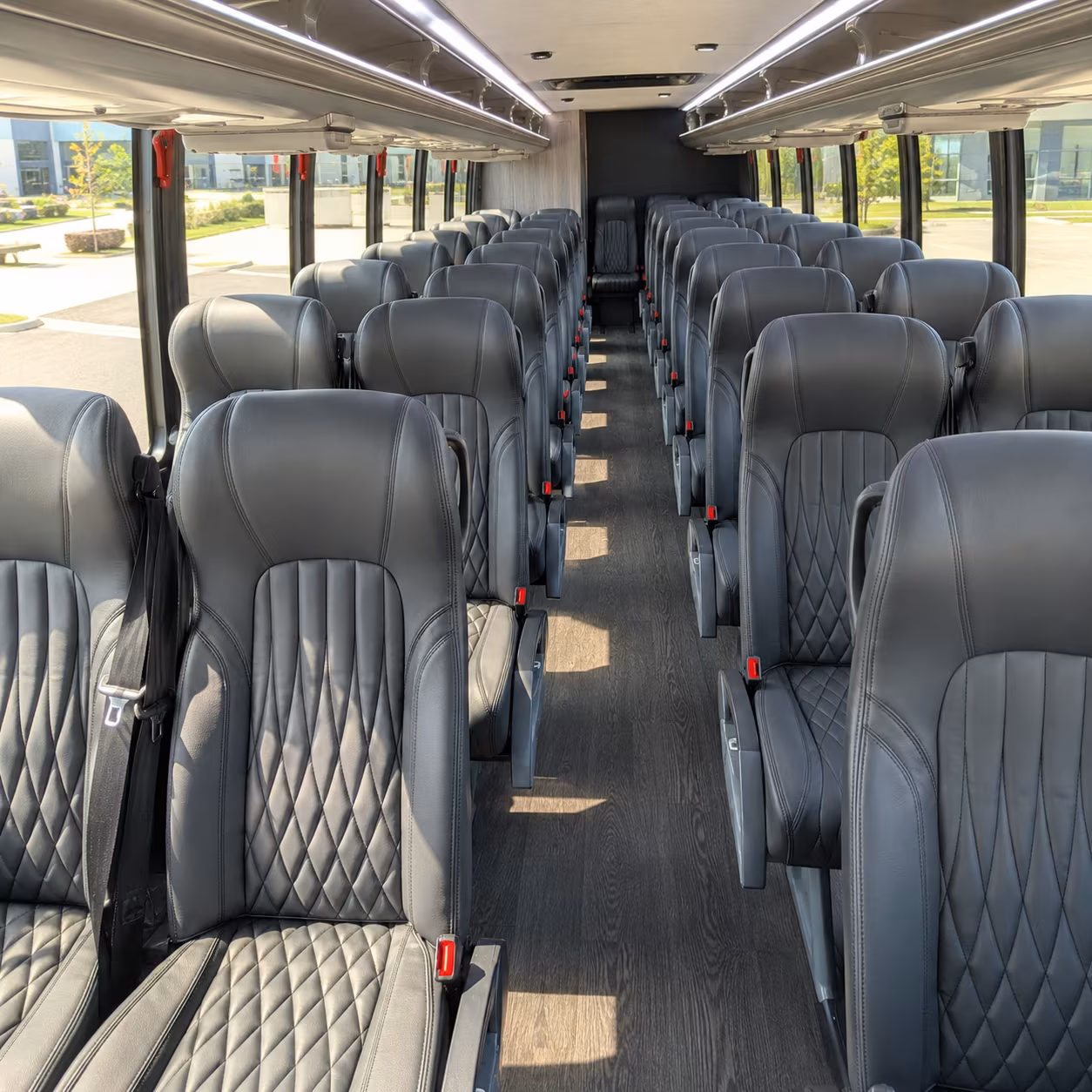 coral springs 35 passenger minibus interior