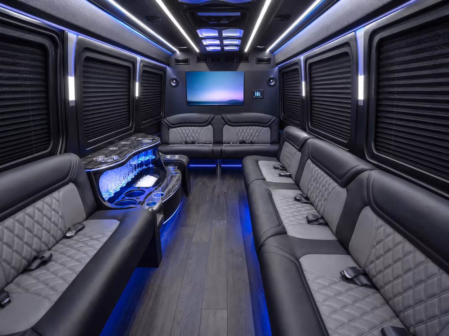 coral springs sprinter limousine inside
