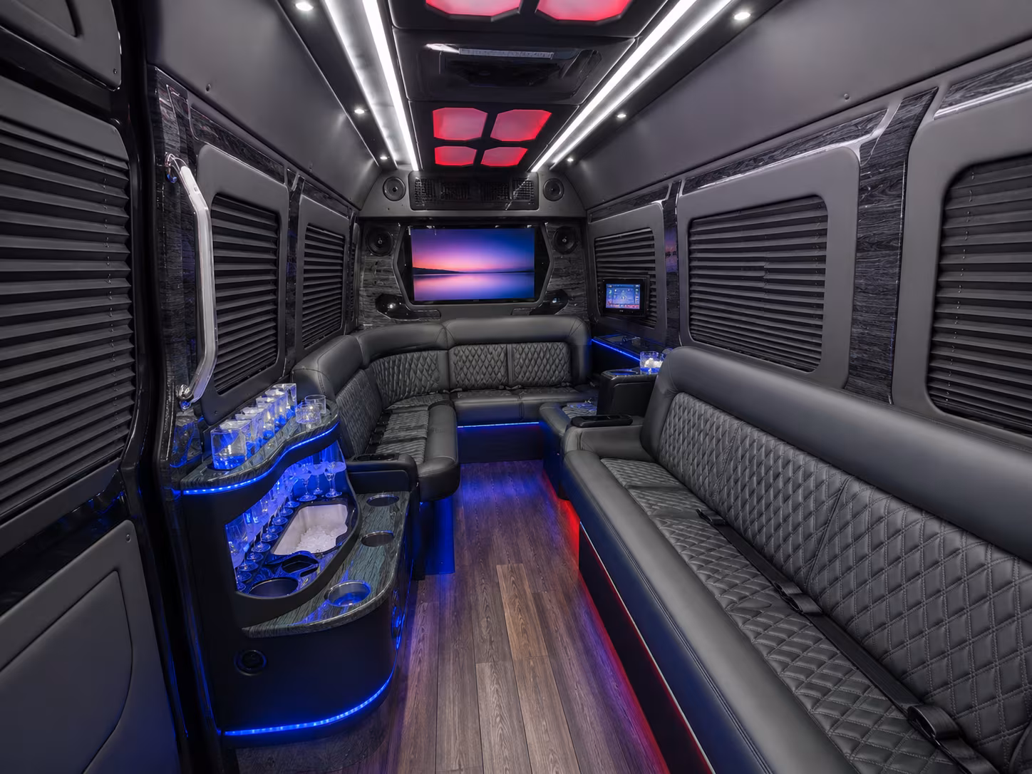 coral springs sprinter limousine interior