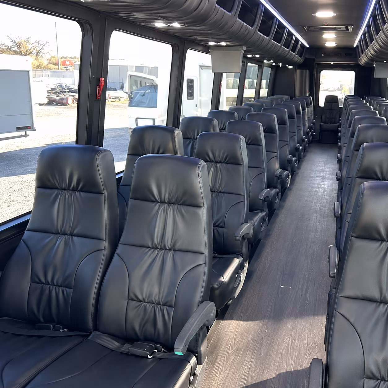 guest shuttle buses between coral springs hotels and wedding venues